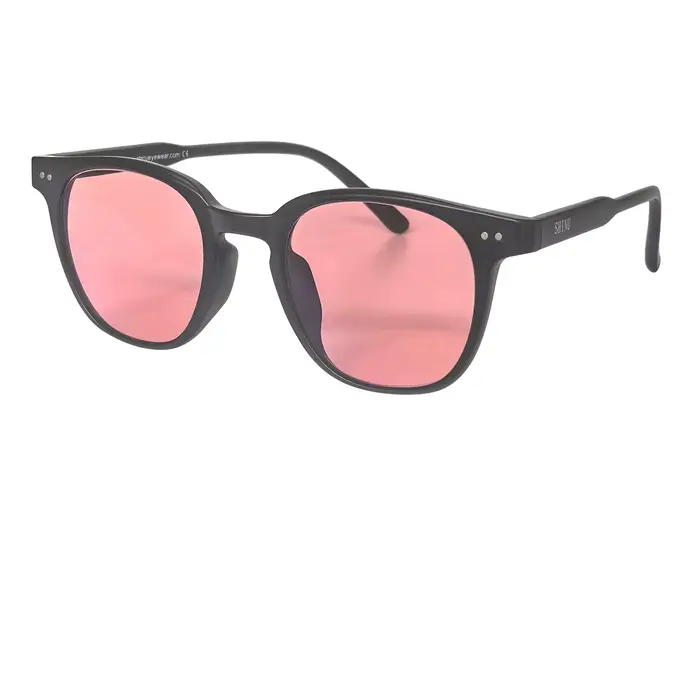 Lunettes SHINU sans ordonnance FL41, verres rose FL41 avec filtre 480-520 nm, spéciales pour soulage