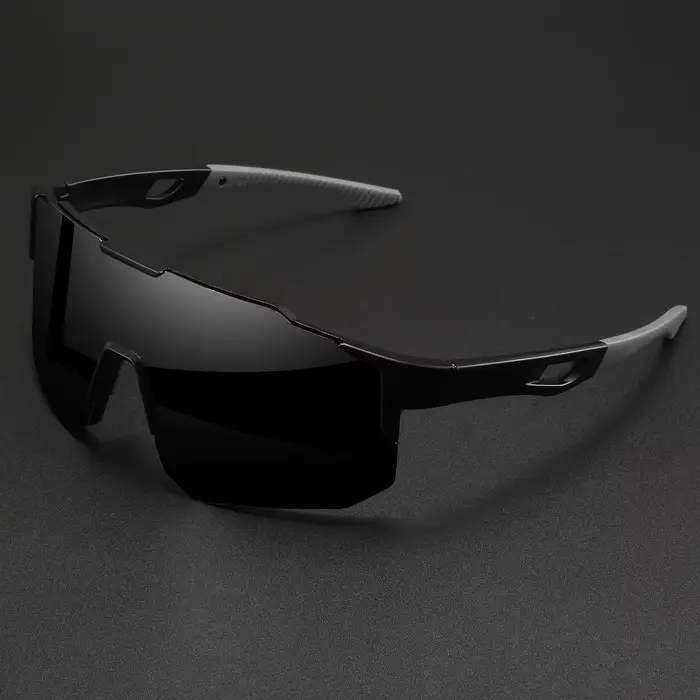 Lunettes de soleil sportives unisexes surdimensionnées et colorées, protection UV400, design envelop