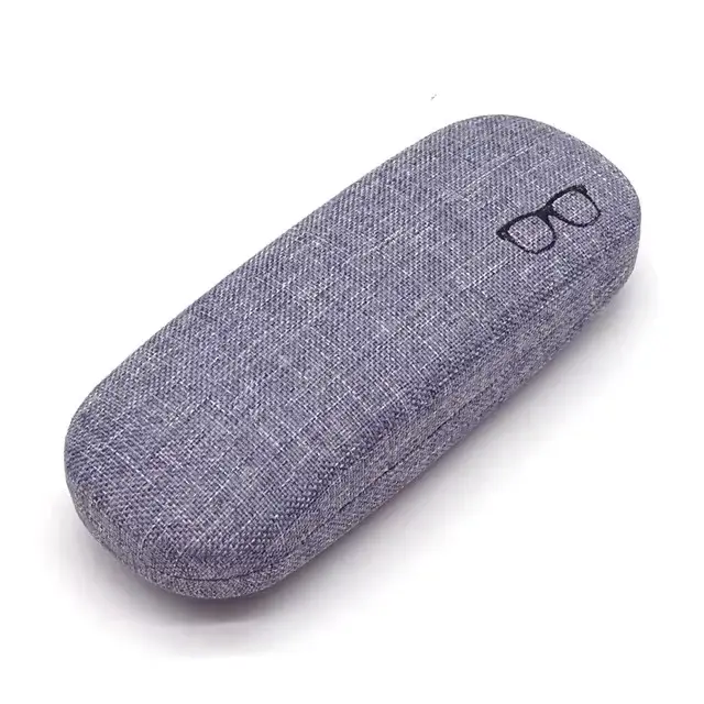 Étui à lunettes de mode coque rigide tissus de lin étuis à lunettes couverture de protection pour ho