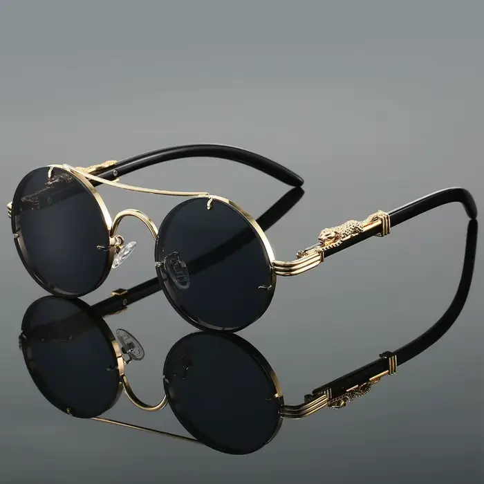 Lunettes de soleil rondes Vintage pour hommes et femmes
