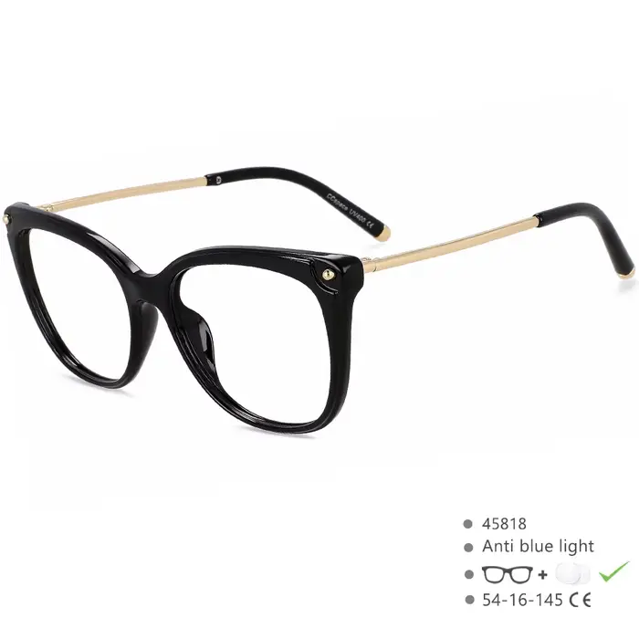 Lunettes de lecture œil de chat Vintage pour femmes, lentille optique Anti-lumière bleue, dioptrie p