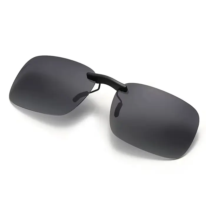 Lunettes de soleil à clipser pour hommes et femmes, lunettes de vision nocturne carrées, lunettes de