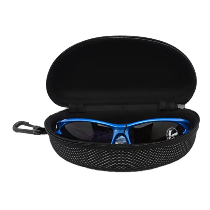 Étui rigide portable avec fermeture éclair pour lunettes de soleil, support noir, lunettes de soleil