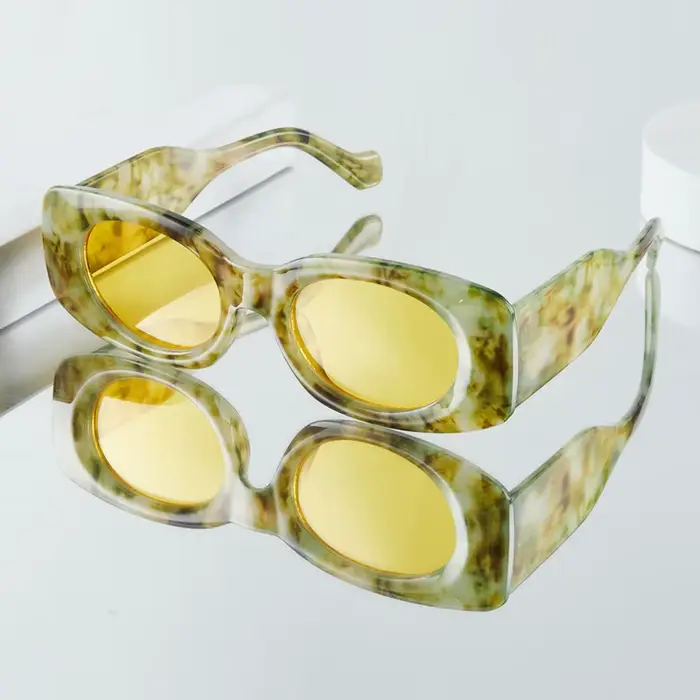 1Pc lunettes de mode pour femmes nouveau Style Unique Design Floral rétro à la mode Style de rue fem