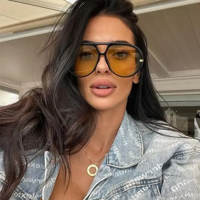 Lunettes de soleil à Double pont pour hommes et femmes