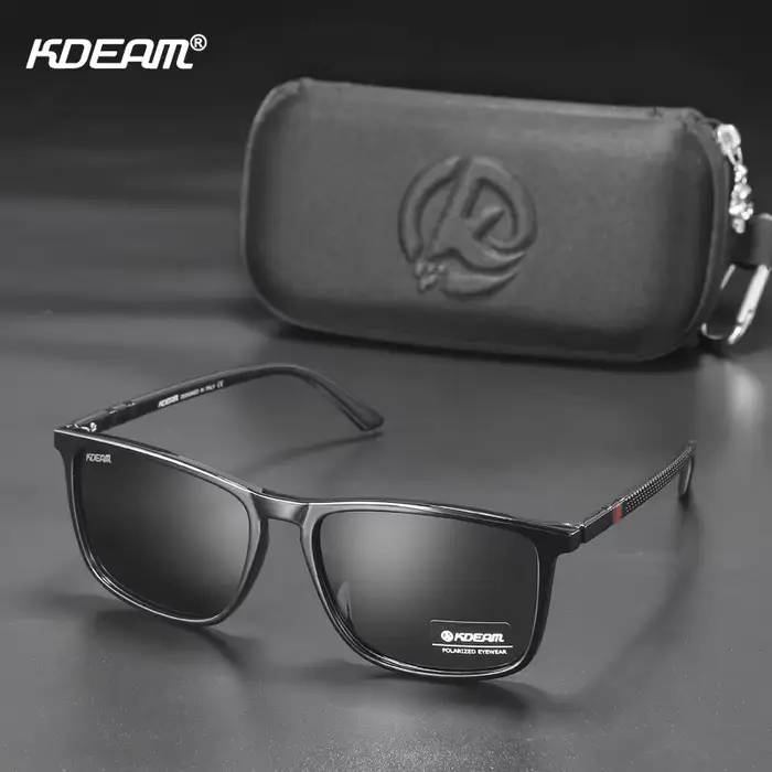 KDEAM lunettes de soleil de pêche ultralégères polarisées hommes conduite lunettes de soleil voyage 