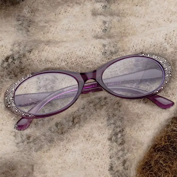 Lunettes de lecture diamant de luxe pour hommes et femmes