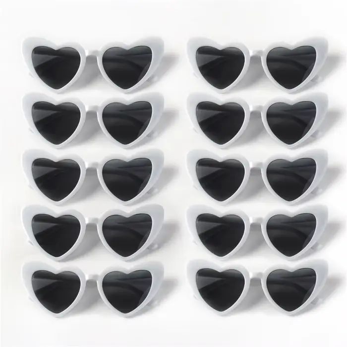 Lunettes œil de chat, cadre en plastique en forme de cœur, en Polycarbonate, décoratives, Vintage, i