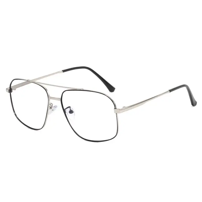 Lunettes de lecture en métal élargi de 158mm, carrées pour hommes presbytes, surdimensionnées, conçu