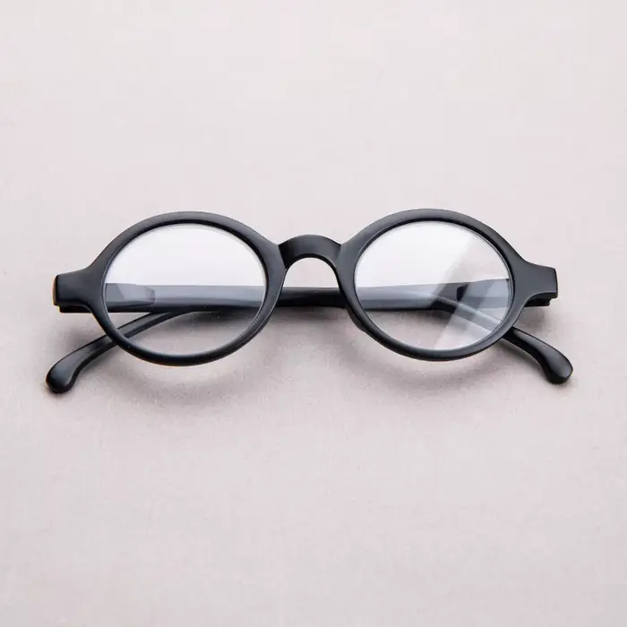 Lunettes de lecture rondes Vintage pour hommes, monture de lunettes, lentille transparente, lecteur 