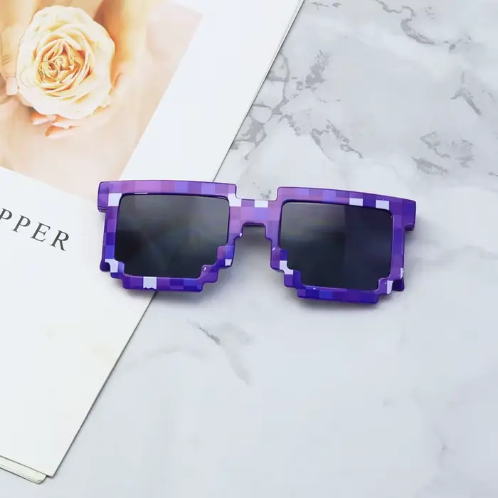 Lunettes de soleil pour enfants lunettes de soleil drôles Cosplay jeu d'action jouet lunettes carrée