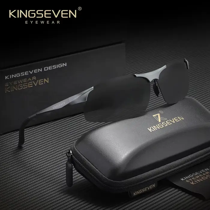 KINGSEVEN Lunettes de soleil polarisées de luxe UV400, lunettes de conduite pour hommes et femmes, m