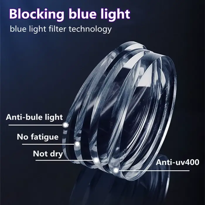 Lunettes de lecture Anti-lumière bleue en alliage de titane pour hommes, rétro carrées, pour jeux su
