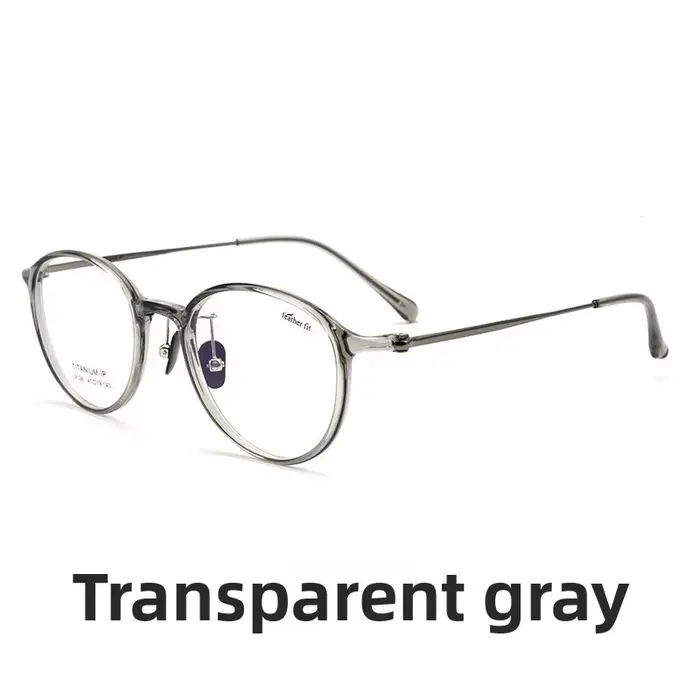 Montures de lunettes en titane légères à plumes, petites lunettes rondes TR90 pour femmes/hommes, co
