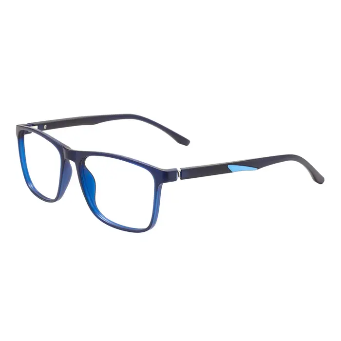 Grand cadre de lunettes rectangulaire TR90 pour hommes et femmes, monture carrée en plastique léger 