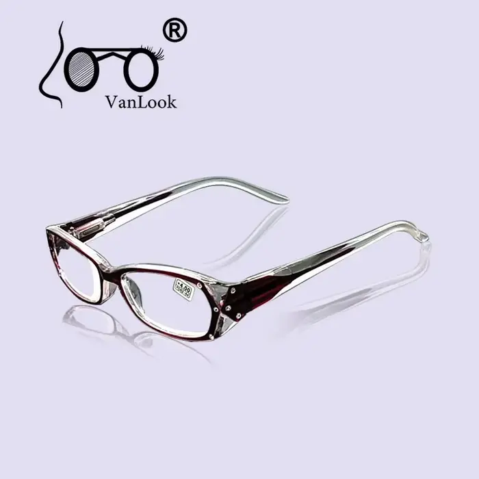 Lunettes de lecture en strass pour femmes, montures + 50 + 75, 100, 125, 150, 175, 200, 250, 300, 35