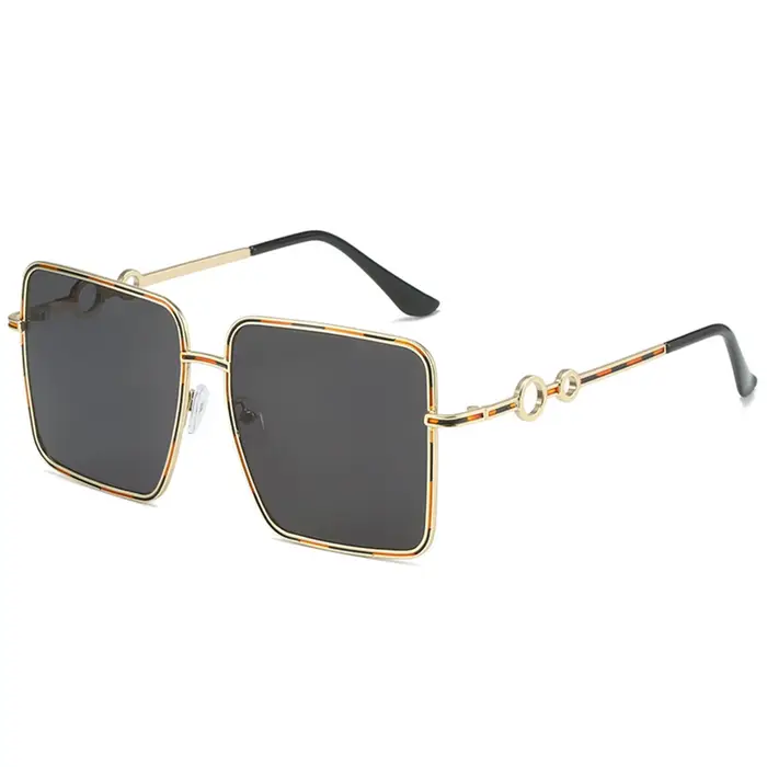 Nouvelles lunettes de mode pour femmes avec de grandes montures élégantes, montures en métal, adapté