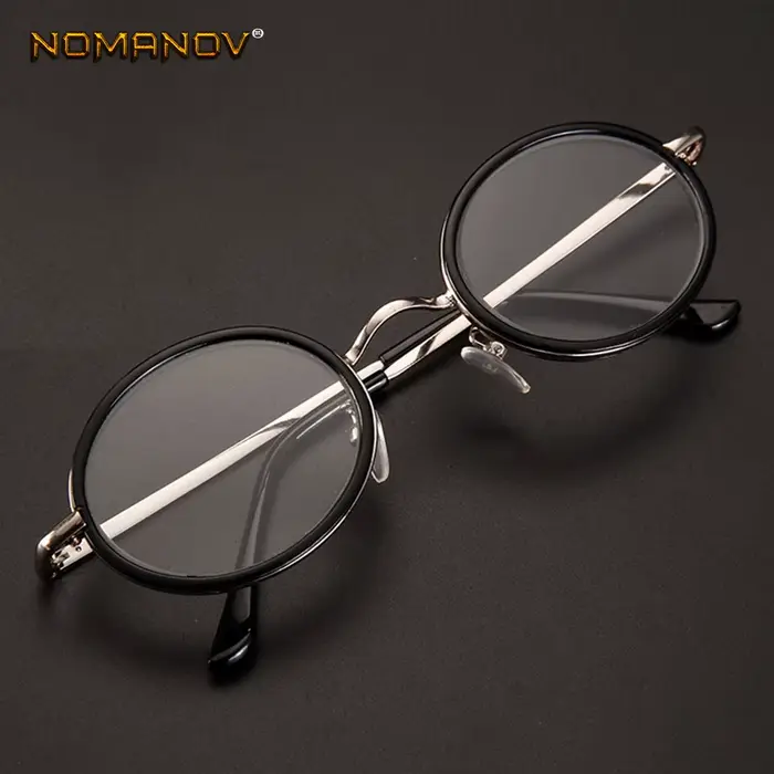NOMANOV-Lunettes de lecture rondes rétro pour hommes et femmes, verres multicouches, alliage à jante