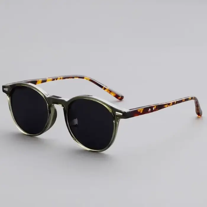 Lunettes de soleil rondes vintage pour femmes et hommes