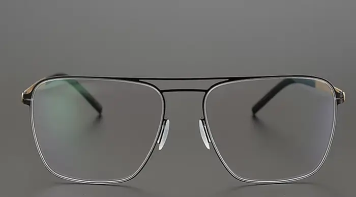 Lunettes optiques de pilote à double faisceau faites à la main pour hommes et femmes, cadre de lunet