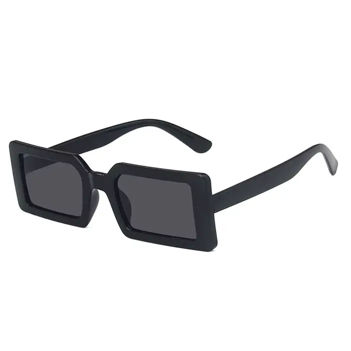 SO & EI mode Fluorescent vert Rectangle femmes lunettes de soleil clair océan lentille lunettes marq
