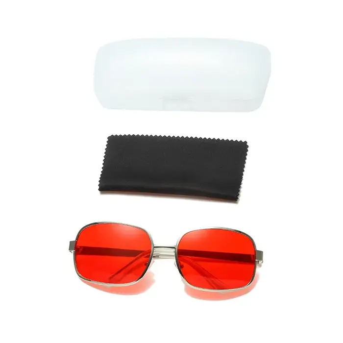 Project Mayhem-Lunettes de soleil avec boîte pour homme, verres rouges, NingClub, Tib, Durden, Olive