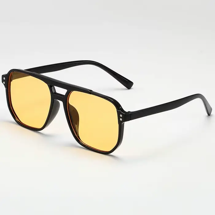 Lunettes de soleil carrées rétro pour hommes et femmes, lunettes de soleil polygonales pour femmes, 