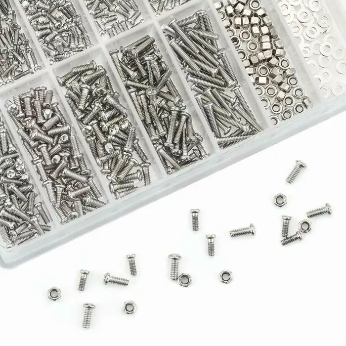 Kit d'outils de réparation de lunettes, 1000 pièces, assortiment de vis et d'écrous pour lunettes, a