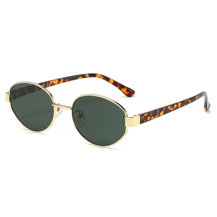 Lunettes de soleil rétro pour femmes et hommes, tendance, en métal, Design de marque de luxe, pare-s