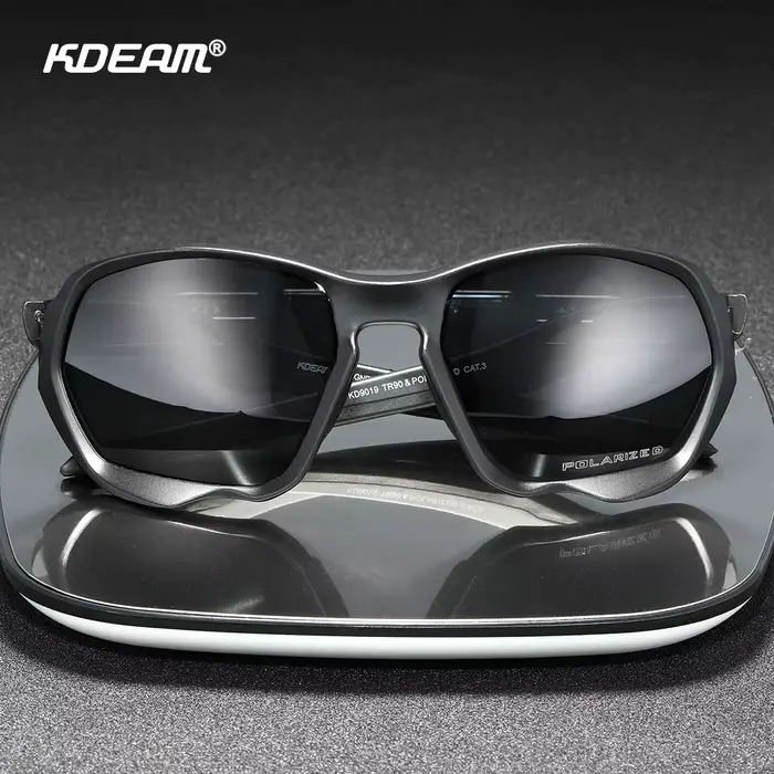 KDEAM-Lunettes de soleil de forme assorties pour hommes, polarisées, cyclisme, matériau TR90, branch