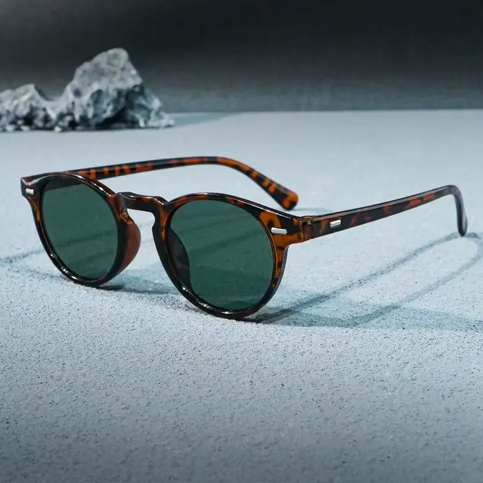 1 paire de lunettes rondes rétro unisexes