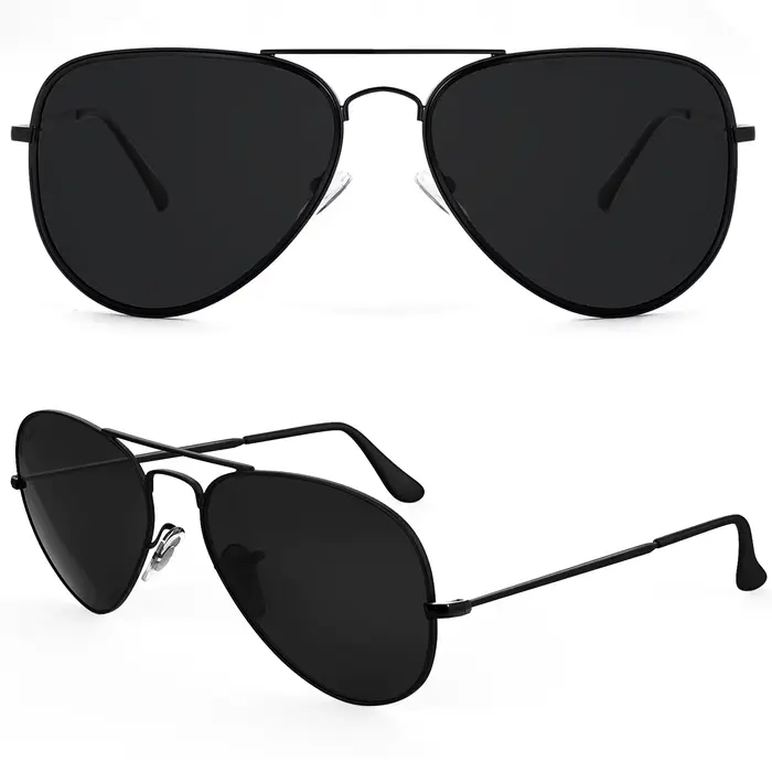 JULI surdimensionné XXL lunettes de soleil polarisées pour grandes têtes hommes rétro Vintage Super
