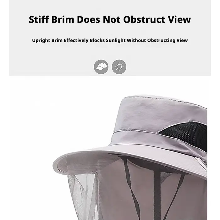 Chapeau de soleil anti-moustiques pour hommes et femmes