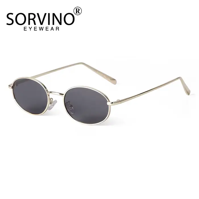 SORVINO rétro petites lunettes de soleil ovales Vintage pour hommes et femmes luxe concepteur unisexe