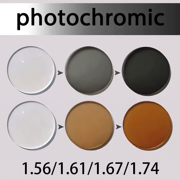 1.56 1.61 1.67 1.74 CR-39 lentille de Prescription optique résine asphérique myopie hypermétropie HM