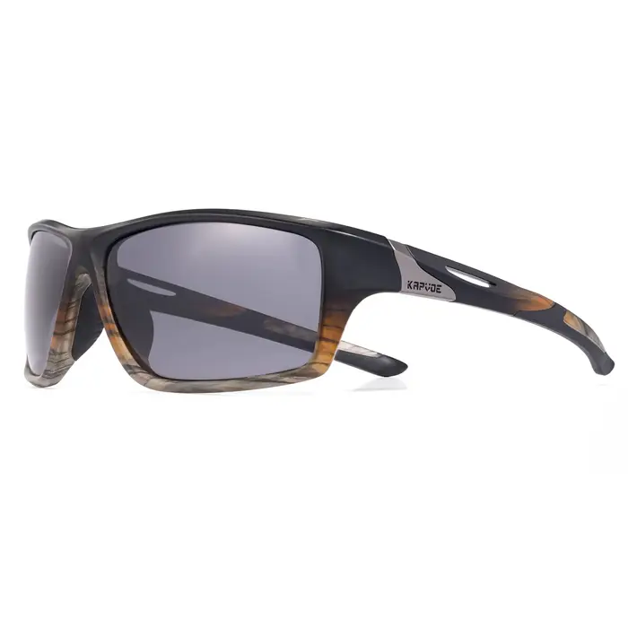 Lunettes de soleil polarisées Kapvoe pour hommes, lunettes de cyclisme, lunettes de protection UV400