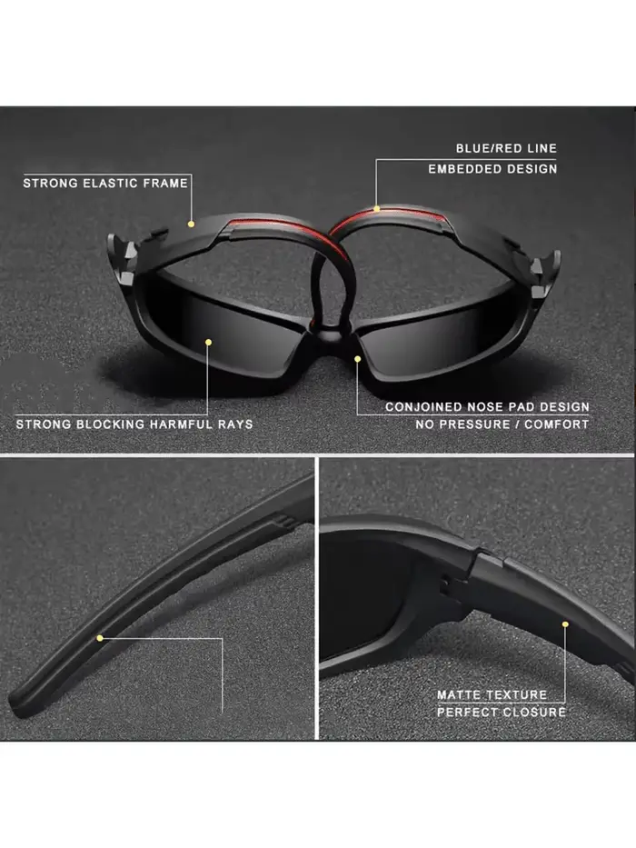 3 paires de lunettes de soleil pour hommes