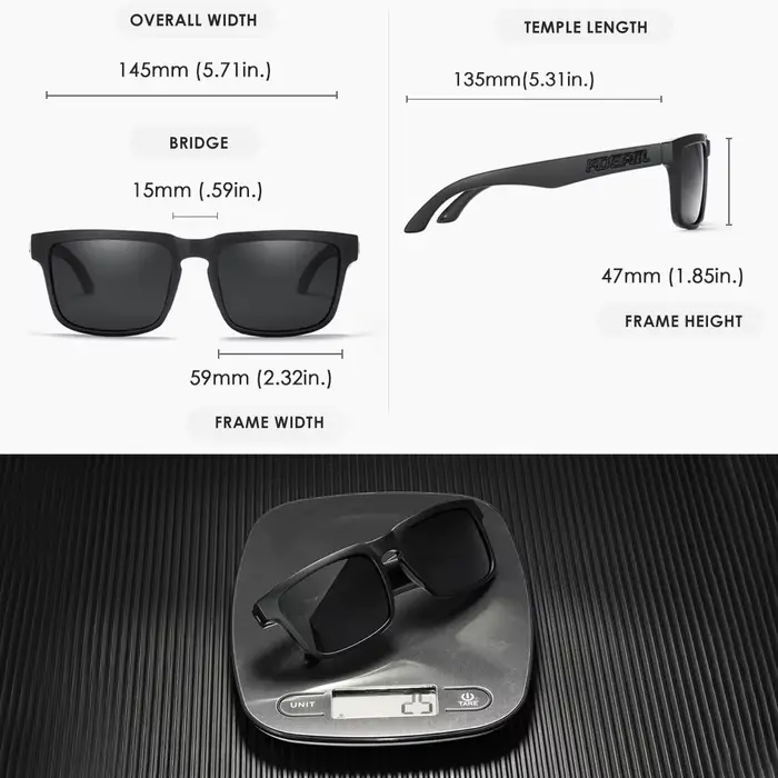Kdeam lunettes de soleil polarisées pour hommes femmes lunettes d'extérieur pour Couple mode unisexe