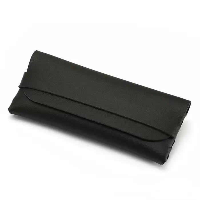 Étuis à lunettes en cuir souple et élégant noir et blanc – Sacs de protection pour lunettes, accesso