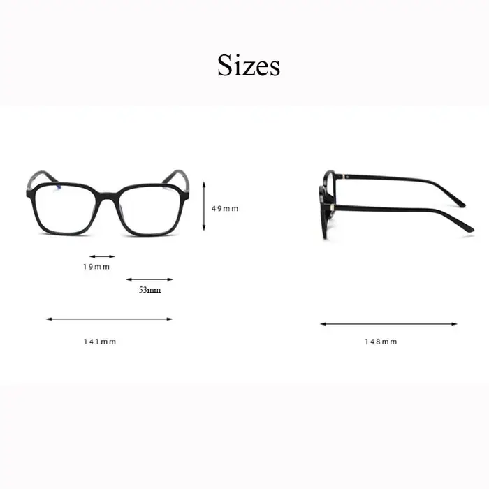 BCLEAR mode optique lunettes cadre ultraléger carré rétro Prescription lunettes TR90 cadre clair len
