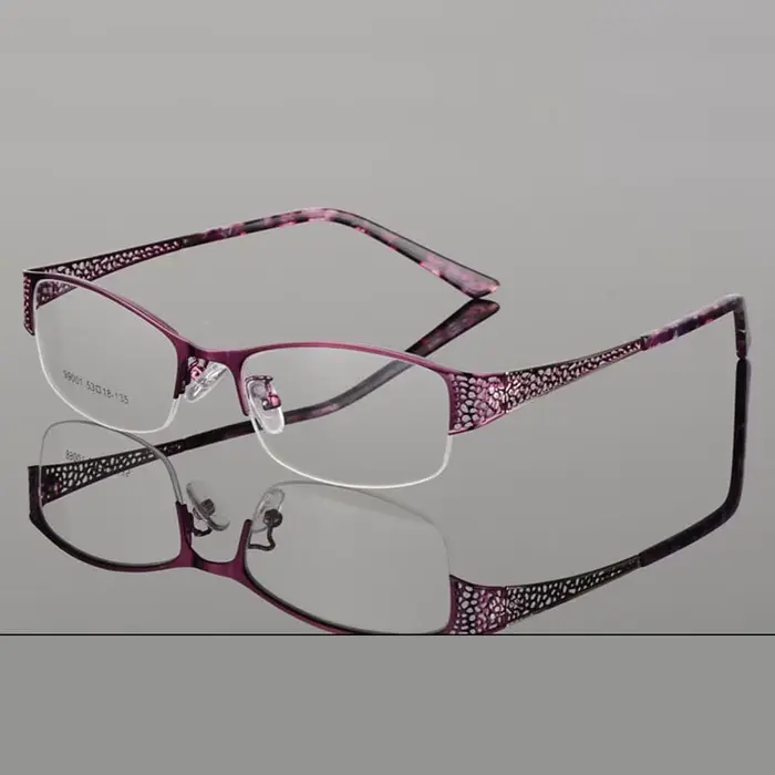 Reven Jate demi-monture lunettes cadre optique Prescription Semi-jante