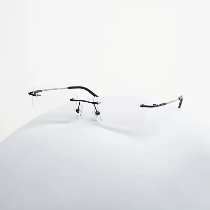 Toketorism Lunettes sans monture pour femme pour myopie hypermétropie Lunettes à monture en alliage 