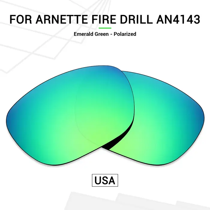 SNARK – verres de remplacement polarisés pour lunettes de soleil Arnette Fire Drill AN4143, plusieur
