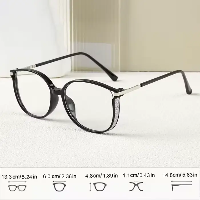 Lunettes bicolores simples de style rétro ; lunettes presbyopes portables pour personnes âgées et d'âge moyen