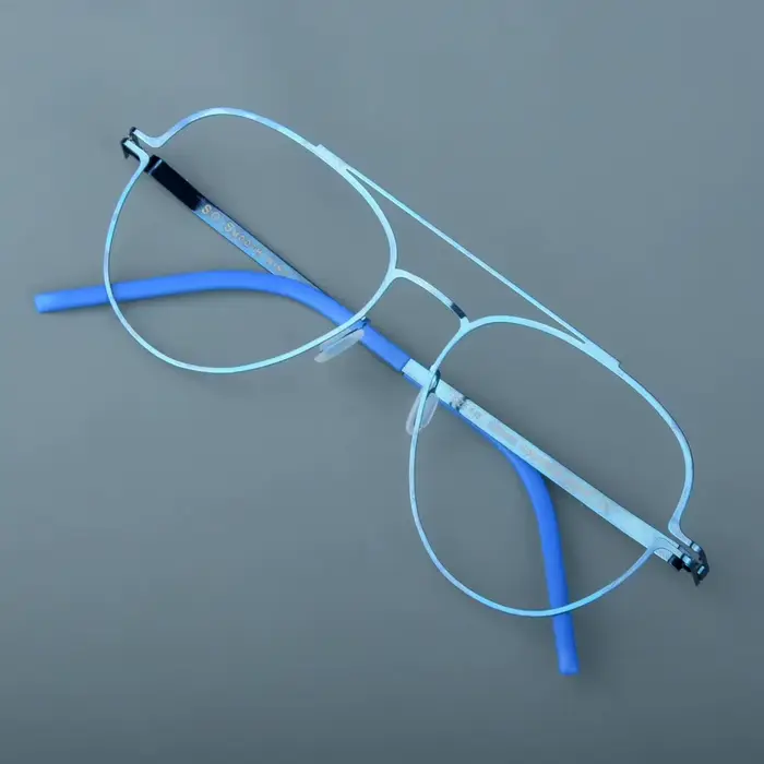Allemagne sans vis hommes femmes lunettes cadre grand pilote ovale lunettes coloré pas de décolorati