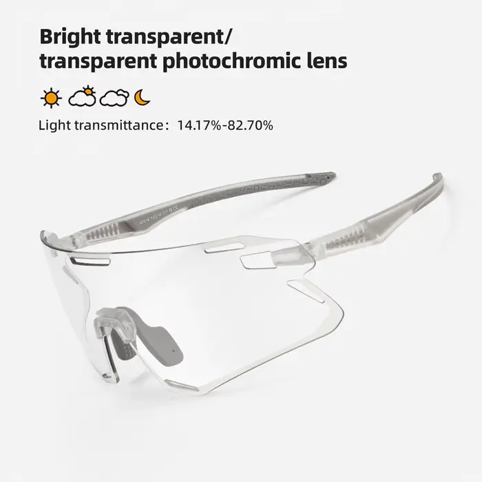 ROCKBROS lunettes de cyclisme photochromiques vélo lunettes de vélo sport hommes lunettes de soleil 