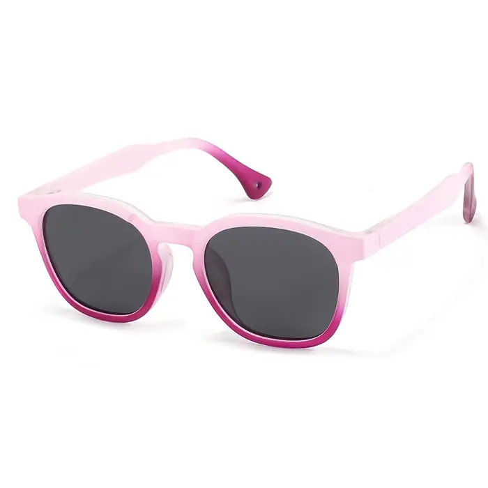 Lunettes de soleil pour enfants, garçons et filles, polarisées, carrées, UV400, monture TR Jelly Col