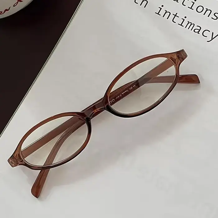 Lunettes ovales rétro Y2K pour femmes, petite monture, blocage de la lumière bleue, lunettes optique