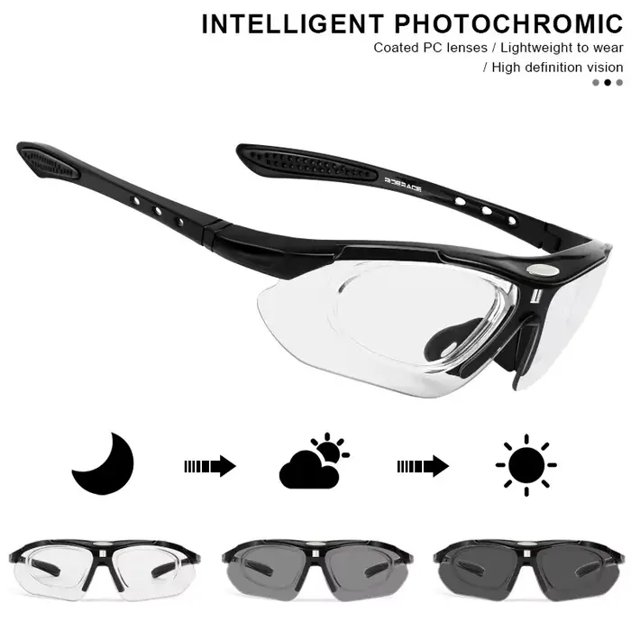 RIDERACE cyclisme lunettes de soleil photochromiques