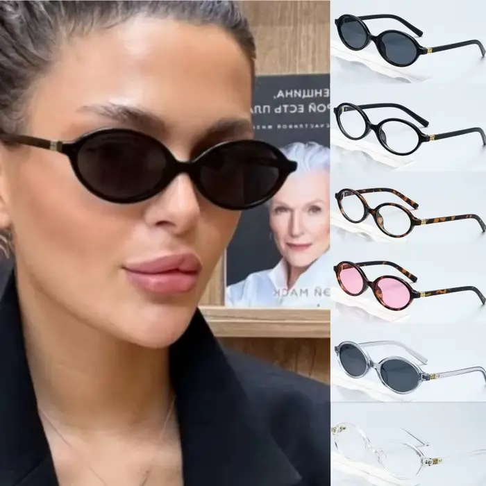 Lunettes de soleil ovales tendance pour femmes
